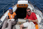 Crew beim Spleissen